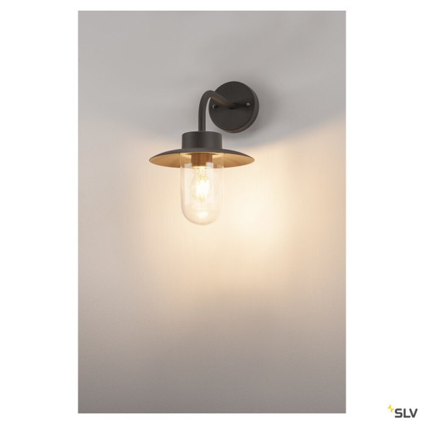 Applique Extérieure Molat Gris E27 60w Max Ip44 - Slv - 1000820