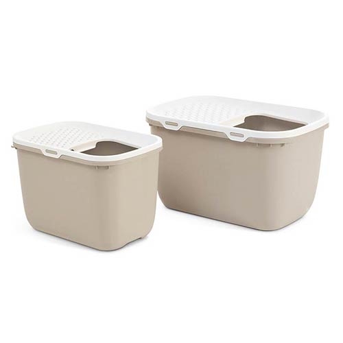 Savic Katzentoilette Hop In Starterset: Toilette sand-beige/weiß + 6 Bag it up - Bild 6