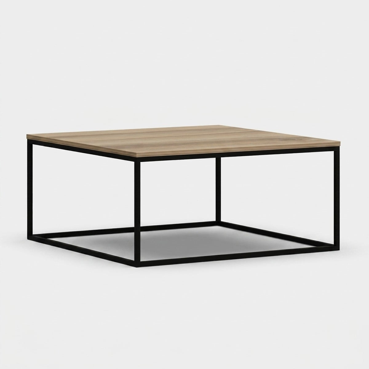Ub Design Quadratischer Couchtisch Mit Metallgestell Loni - Natur