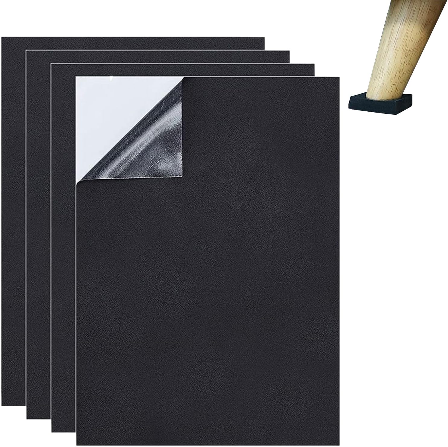 Feuille de protection de sol en mousse noire, découpable et adhésive, épaisseur ajustable