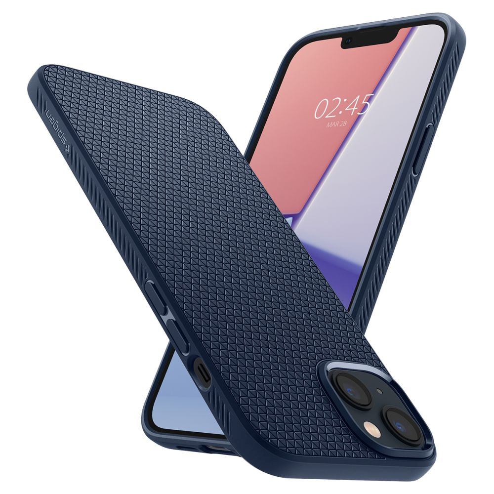 Joom Spigen Liquid Air iPhone 14 Plus / 15 Plus Dunkelblau - Bild 2