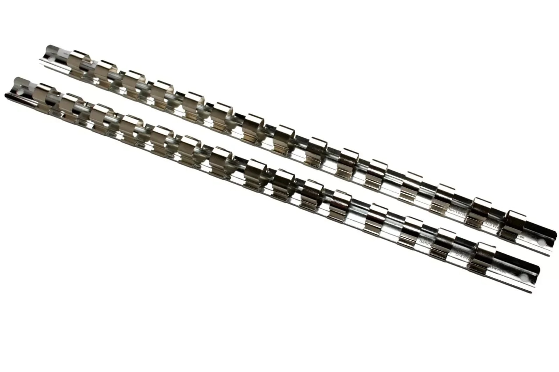 Boni-Shop® Stecknuss Schiene, 1/4 Zoll Halterung, 15 Clips, Werkzeugwand Halterung