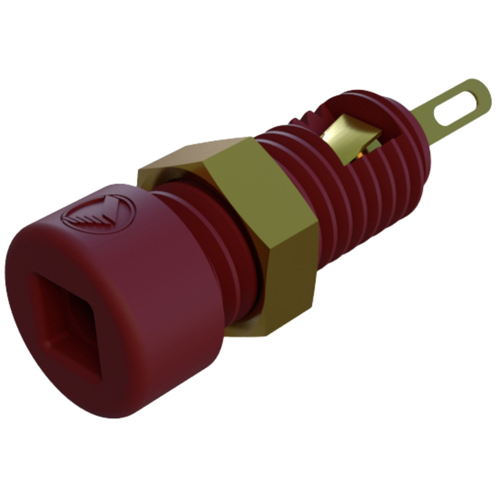 Sks Hirschmann Rot Co Mbi 1 Au, Rt Miniatur-Laborbuchse Buchse, Einbau Vertikal Stift-Ø: 2 Mm 1 St.