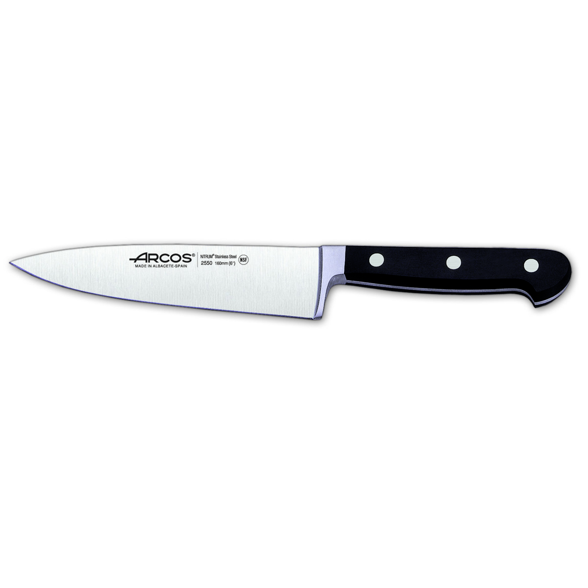 Arcos Schwarz Küchenmesser Chef's Knife 16 Cm Edelstahl Geschmiedet