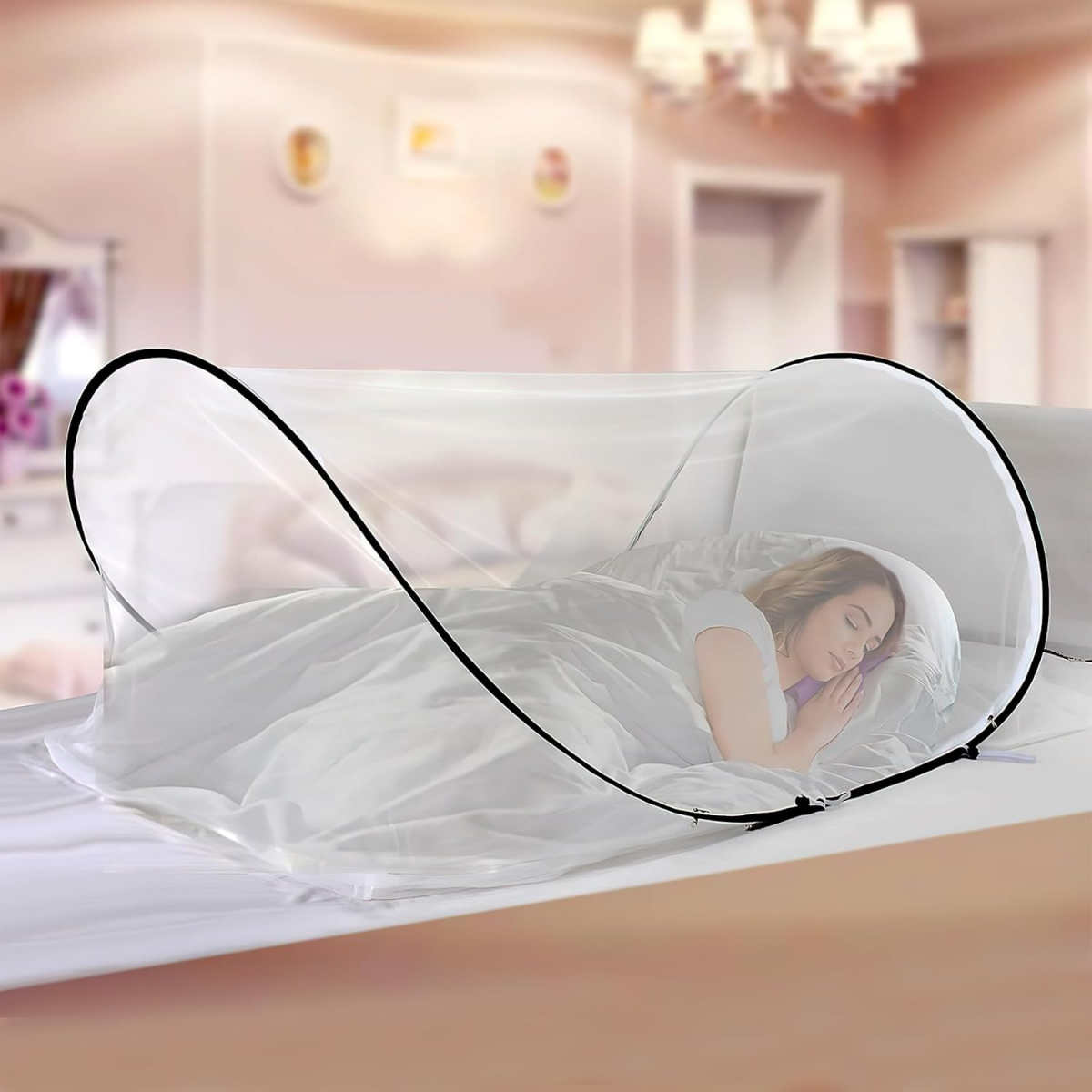 Moustiquaire De Lit - Pop Up Pliable -ciel De Lit Enfant Décoration De