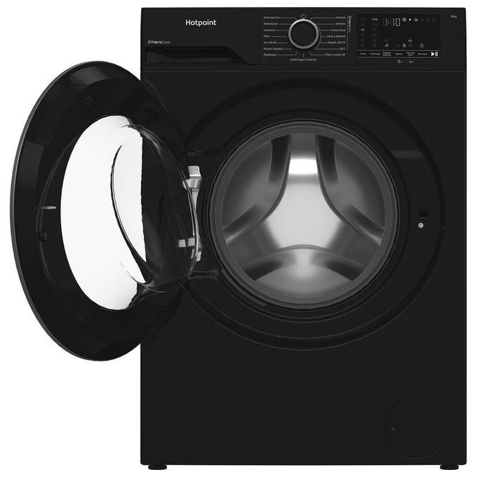Hotpoint Ariston Hb 103b Care It Lavatrice A Libera Installazione 10 Kg, 1400 Giri, Display Digitale Xl, Vapore, Classe A -30%, Nero