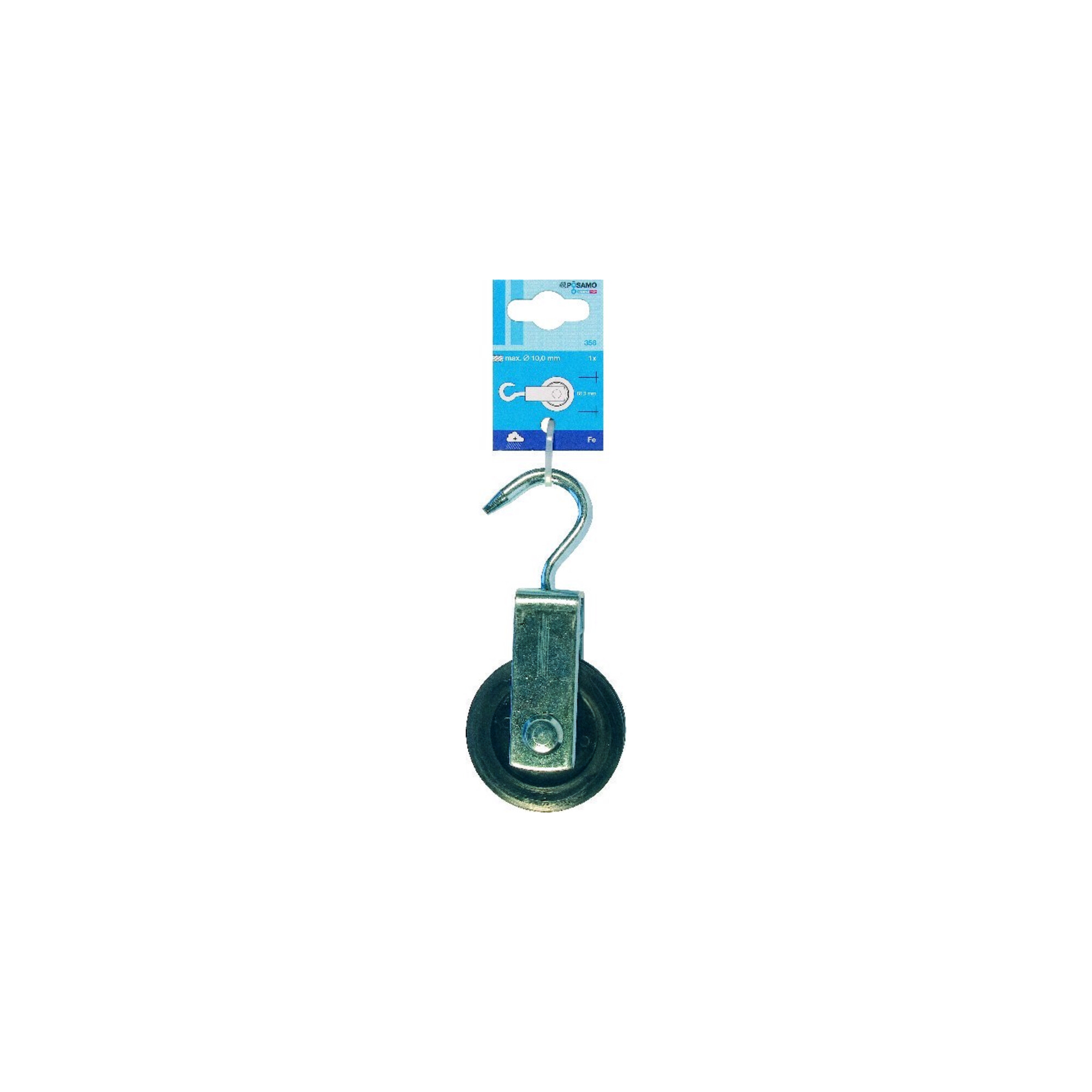 Pösamo Bügelrolle M. Haken (sb) Galzn Für Seil-ø B.10,0mm