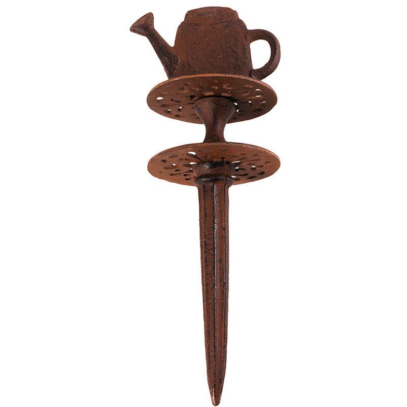 Garten Schlauchführung Gusseisen Gießkanne Garten Beet Deko Nostalgie 29,5 cm - Image 2