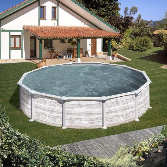 Gre Rundpool "Finlandia" Höhe 120 cm, in versch. Größen erhältlich