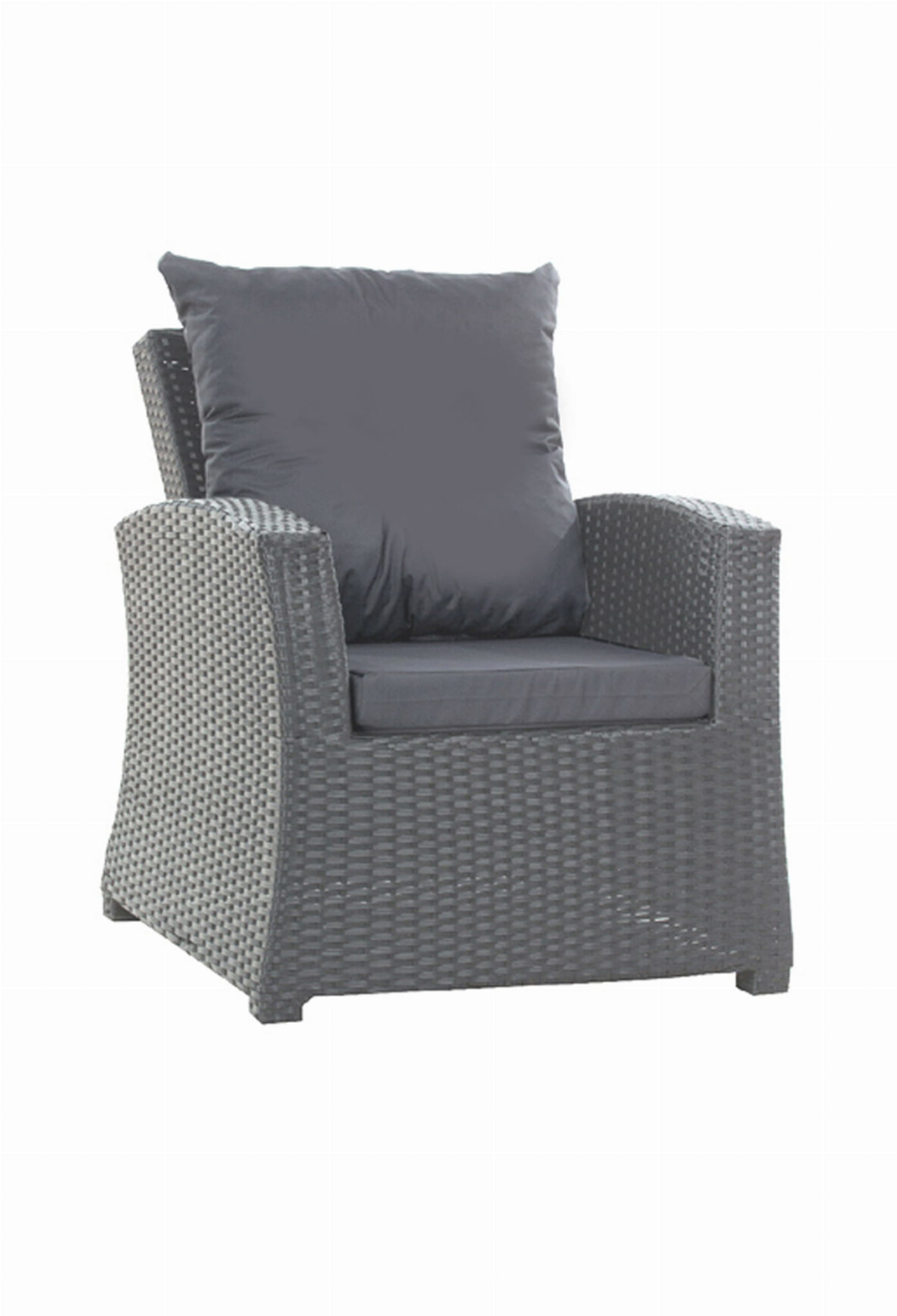 Coussins De Fauteuil Tressé En Résine 56x52x7+56x50 2pcs Coussin De