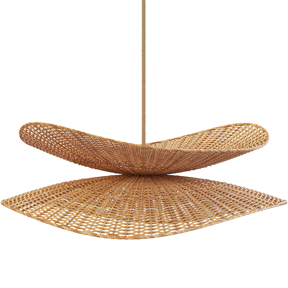 Privatefloor - Lampe Suspendue En Rotin - Boho Bali - Buju Naturel