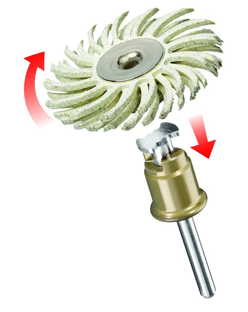 Dremel Grau Bürstenwerkzeug, Feinschleifbürste Ø 25,4 Mm, Körnung 120, Ez Speedclic Kompatibel (1 Stück)Clic (1 Pc.) - Bild 7