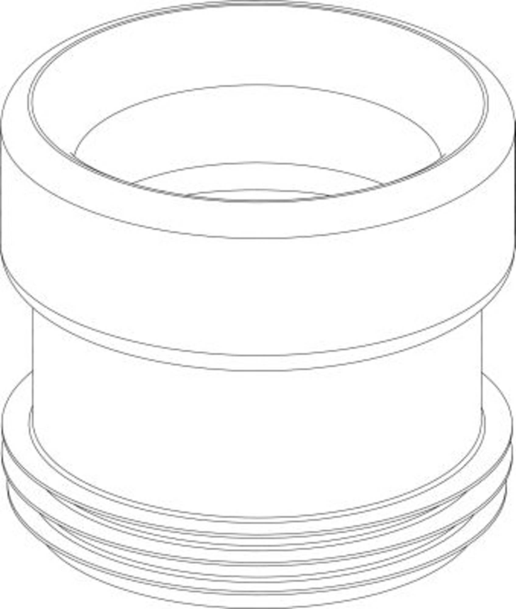 Wisa WC Anschlussstutzen Manschette Kunststoff weiss Modell 4 - Image 6
