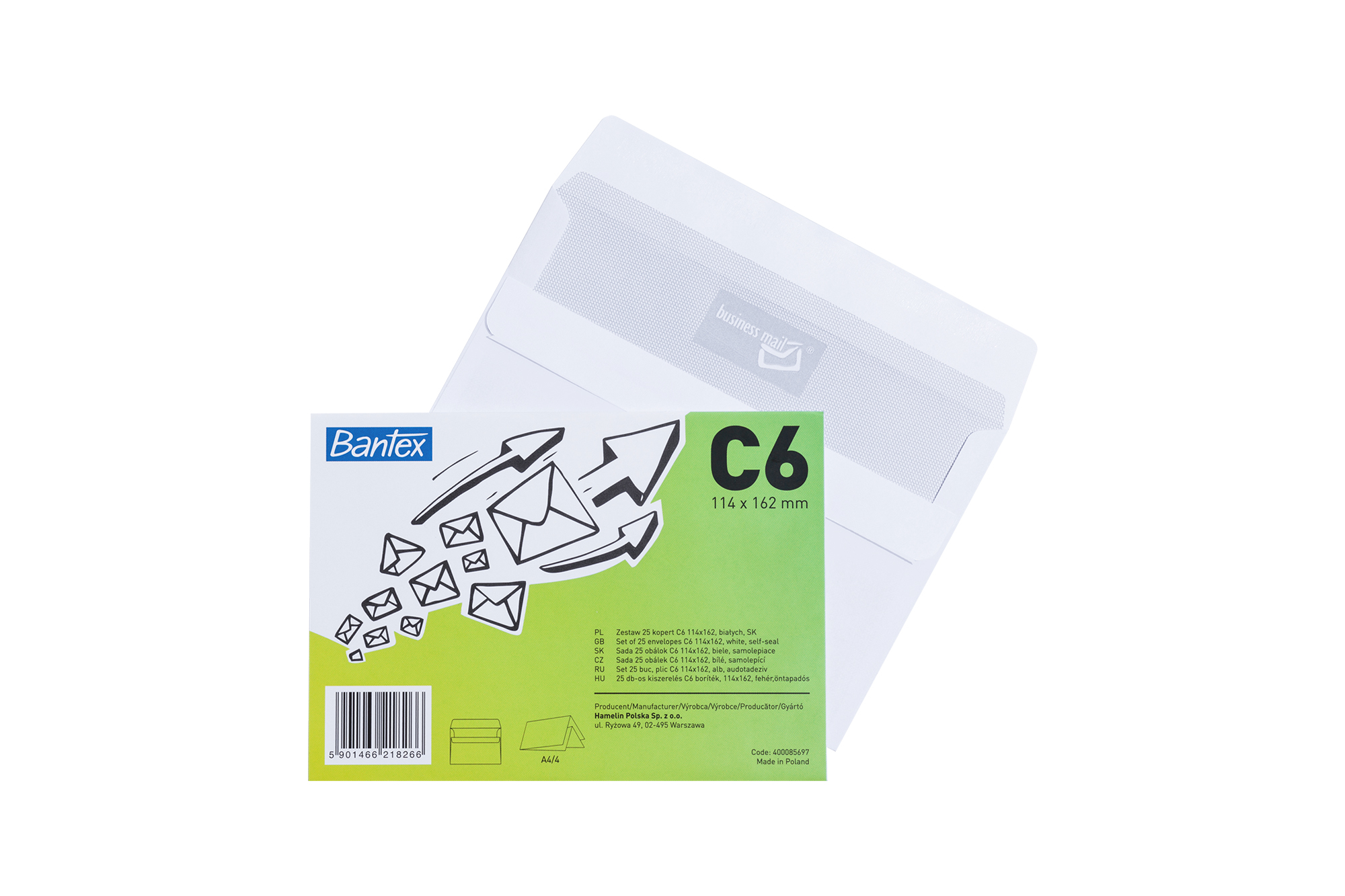Oem Weiß Sk Briefumschläge C6, Selbstklebend, Hohe Qualität, 25 Stück Pro Packung