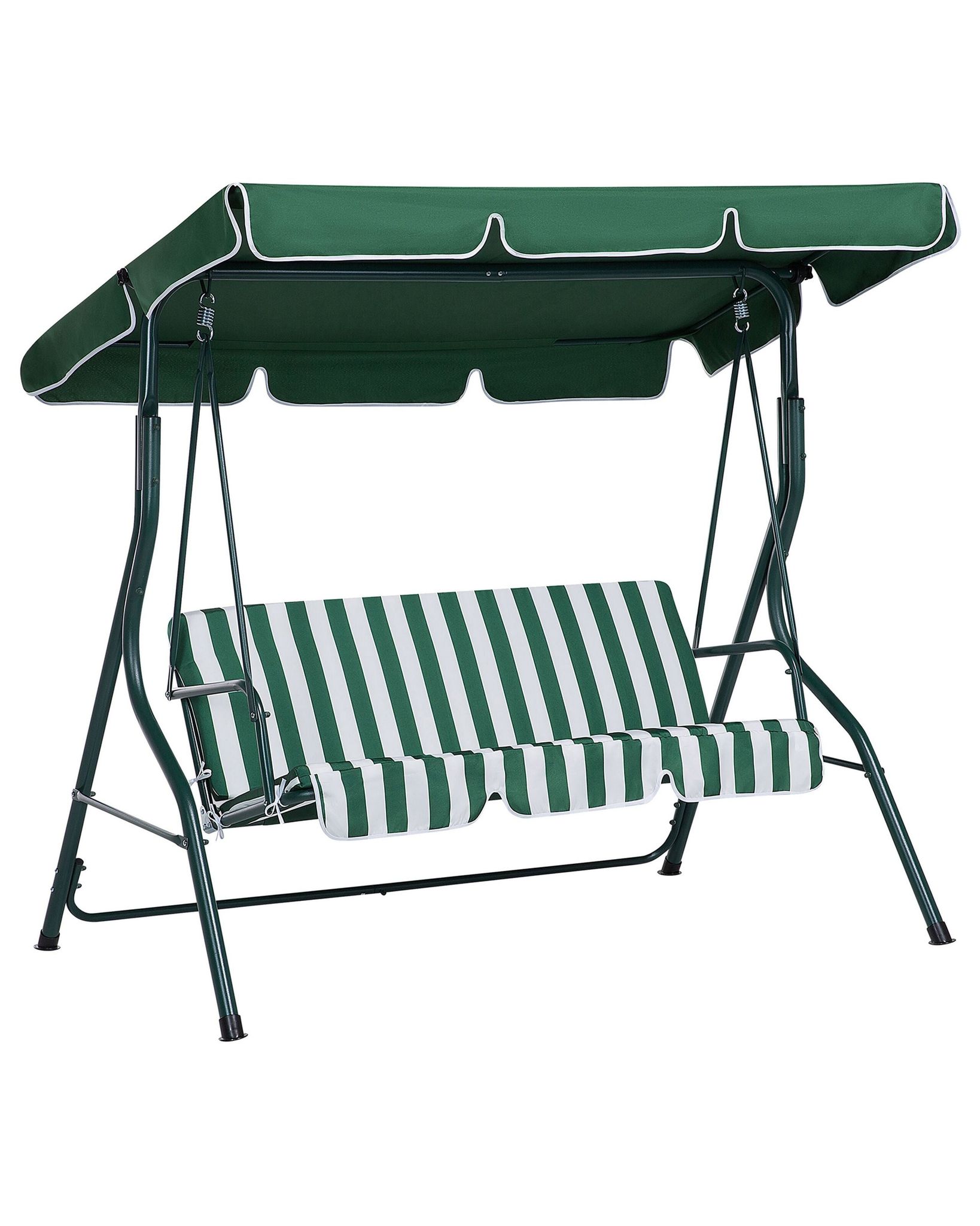 Beliani Patio Swing Chaplin Metal Green