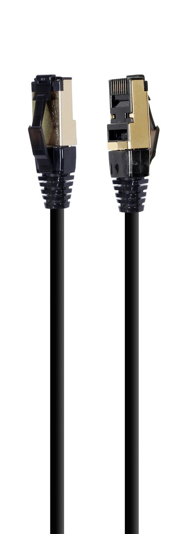Cablexpert - Patchkabel - RJ-45 (han) til RJ-45 (han) - 10 m - S/FTP - CAT 8 - halogenfri, formet, knastfri - sort - Image 3