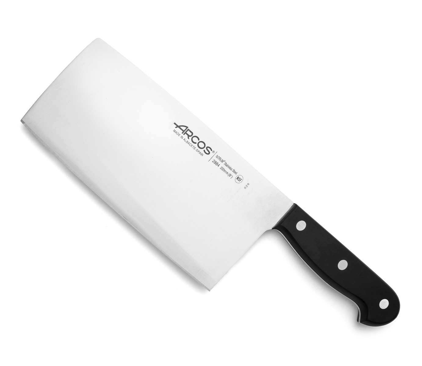 Arcos Fleischermesser Nitrum Edelstahl mit 20 cm Klinge - Ergonomischer Griff aus Polyoxymethylen, Ideal für Langanhaltenden und Schweren Gebrauch - Schwarz, Serie Universal - Bild 2