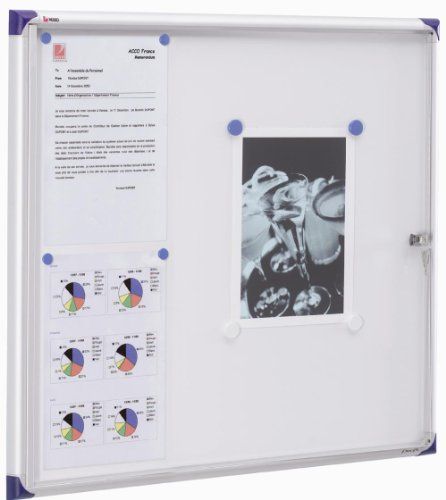 Nobo Schaukasten Extraflach fr den Innenbereich 6  A4 magnetisch Klapptr - Image 3