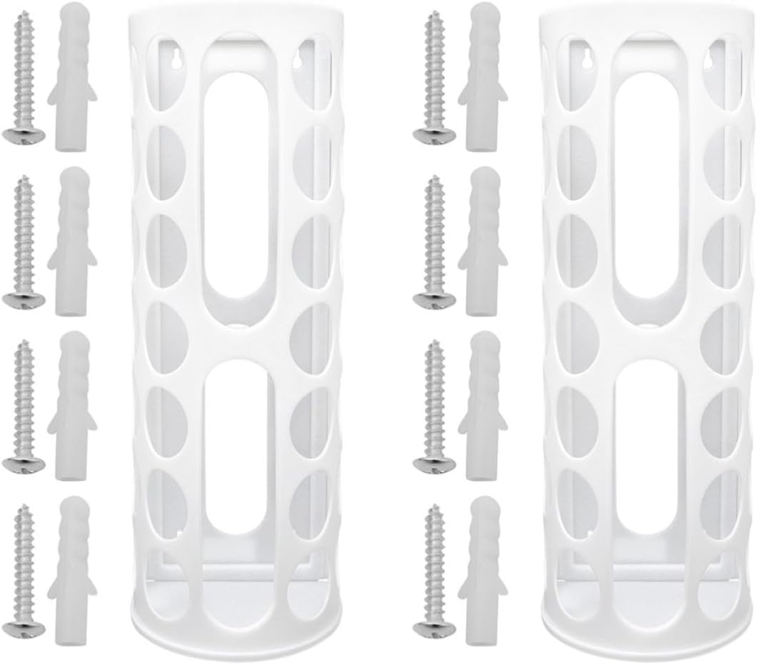 Rangement mural pliable en vinyle, 14 perforations, blanc, pour disques vinyles