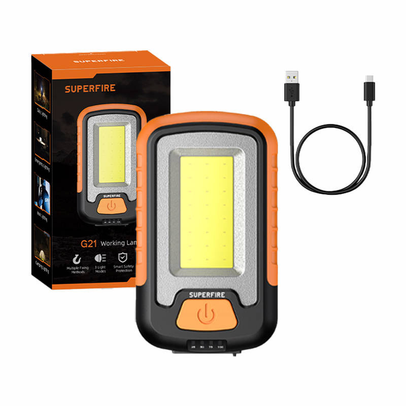 Superfire Werkstatt-Taschenlampe Superfire G21, 650 lm, USB - Bild 3