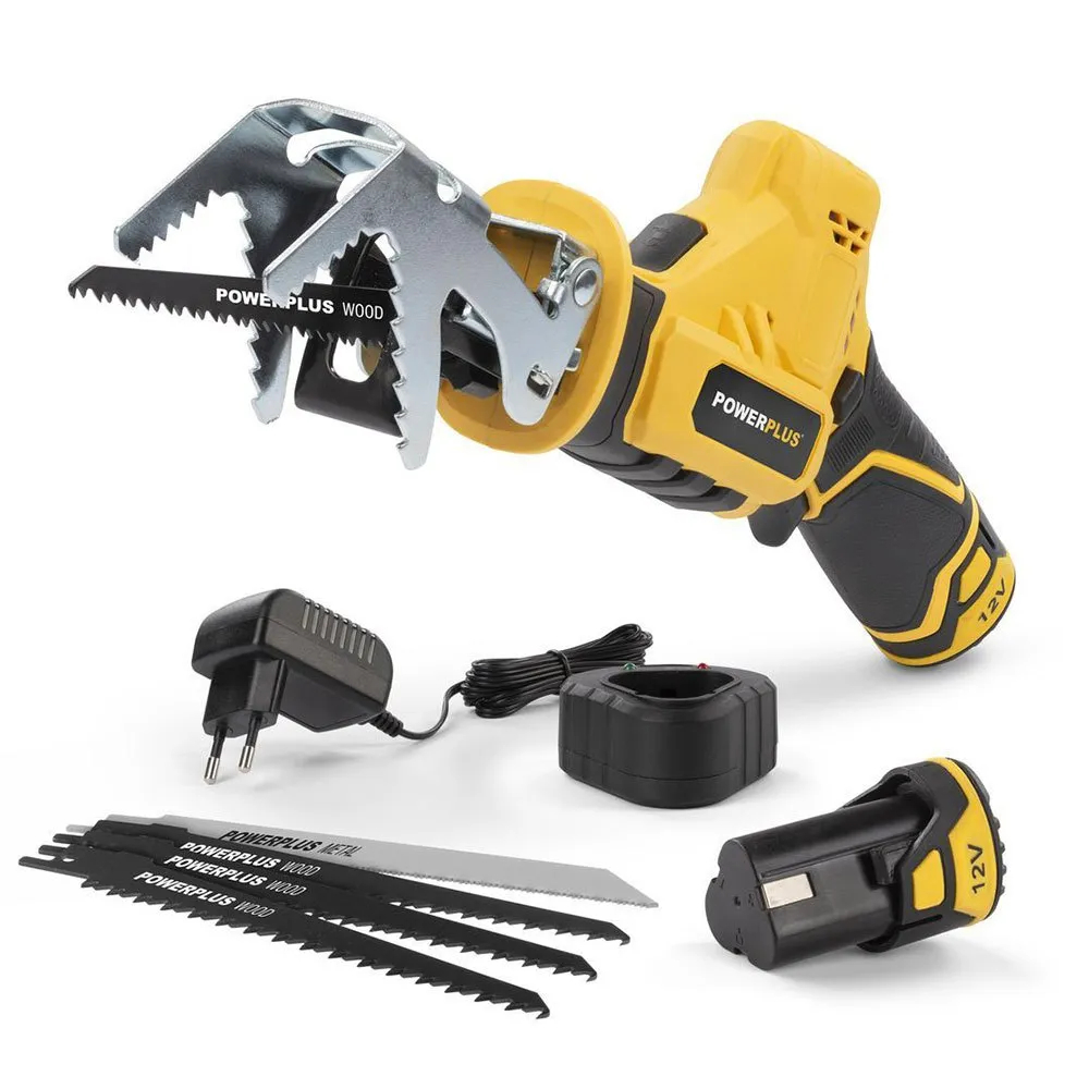 Elektrische Säbelsäge Powerplus Powx0398 Kabellos 12 2 Akkus