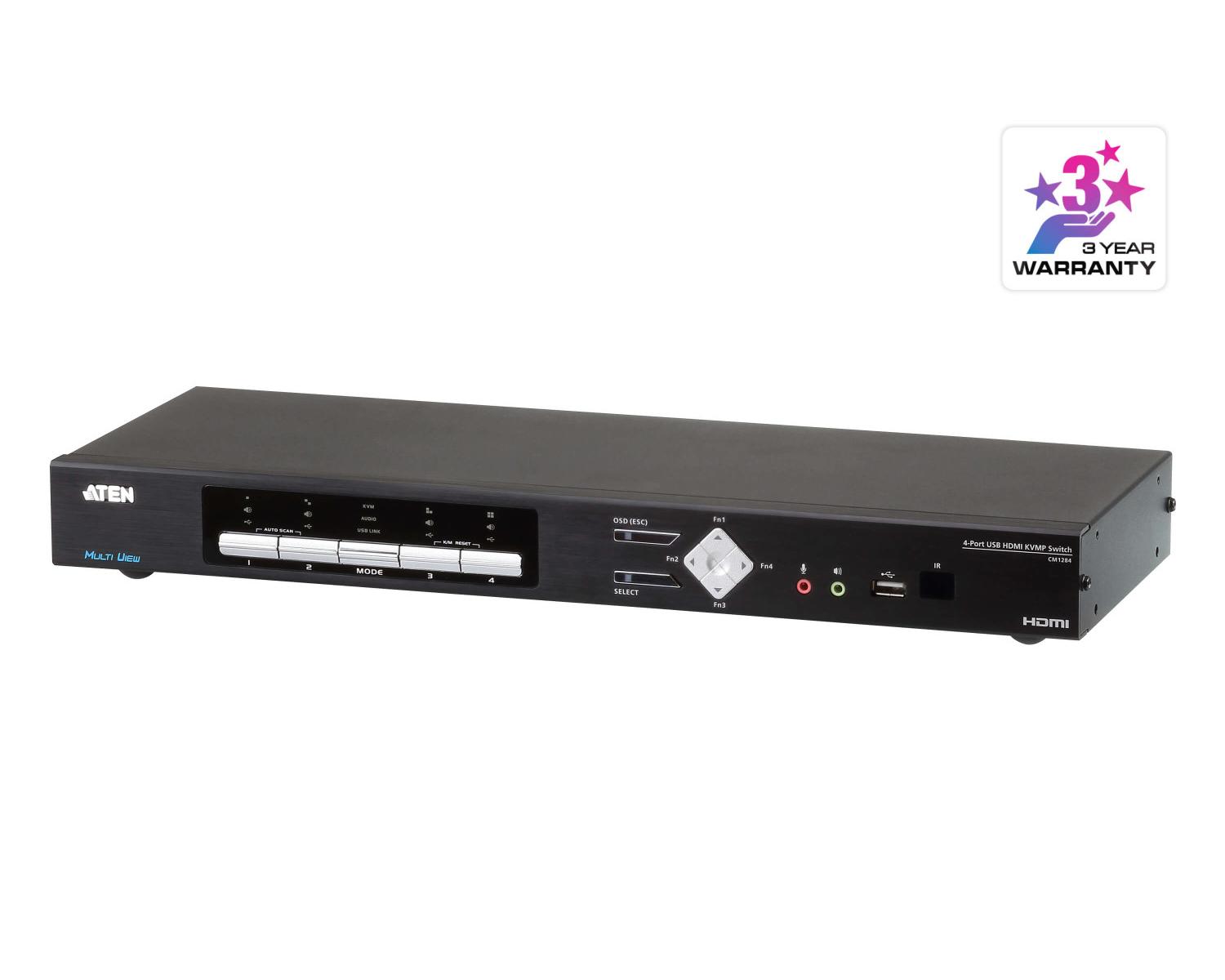 Aten CM1284-AT-G CM1284 4-Port USB HDMI Multi-View KVMP Switch ~E~ - Image 5