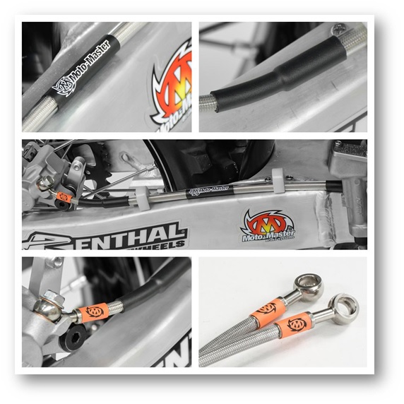 Moto-Master Schwarz Motorrad Zubehör, Stahlflex-Bremsleitung Vorne Für Fantic Xe/Xx/Xxf, Yamaha Yz/Yzf/Wr/Wrf 250/450 '08 - Image 3