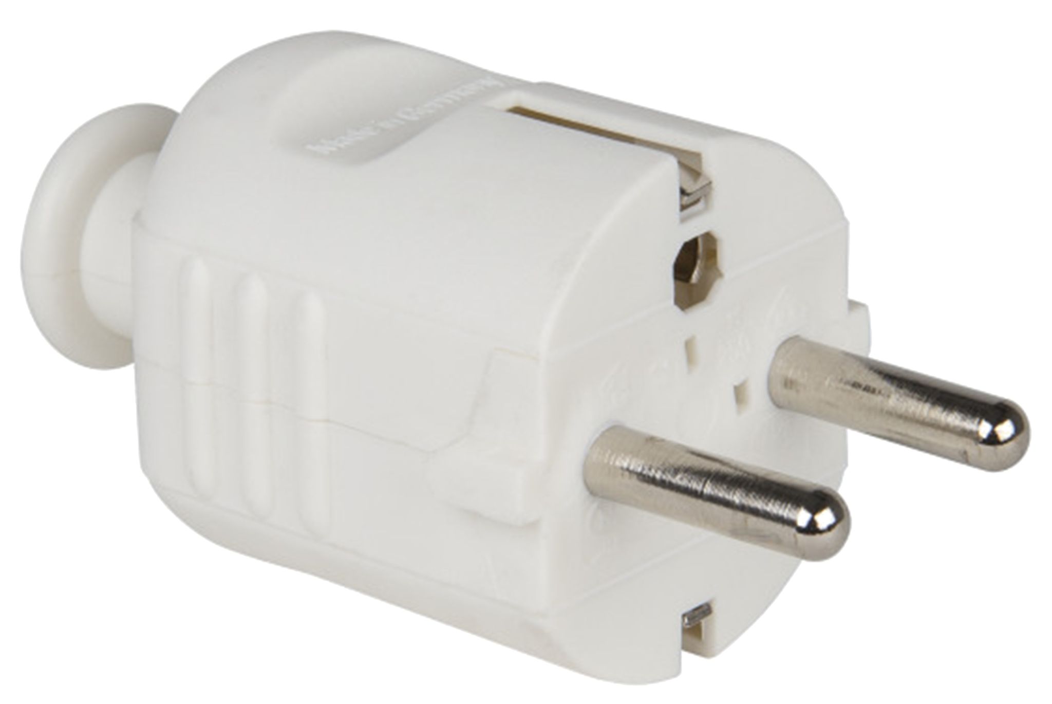 Pce Weiss Netzstecker + Netzkupplung, Schutzkontaktstecker Pp 2Sl, - Bild 5