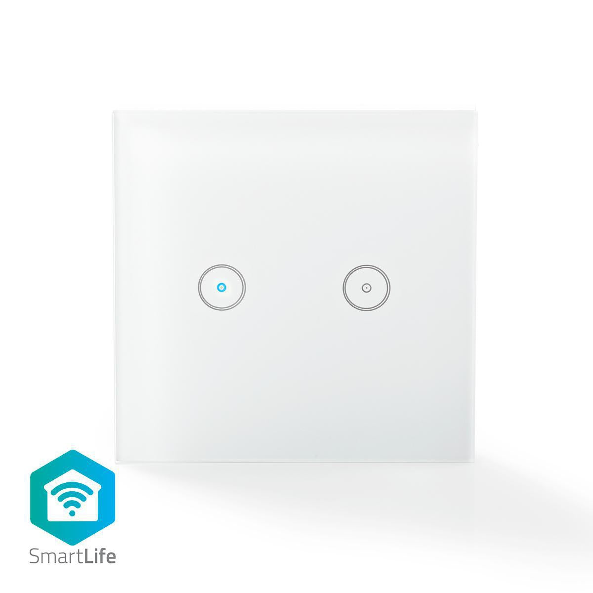 Nedis Weiß - Smartlife Switch Wi Fi Dual Wandmontage 1000 W Android Ios Glas Wei 3859147 - Bild 6