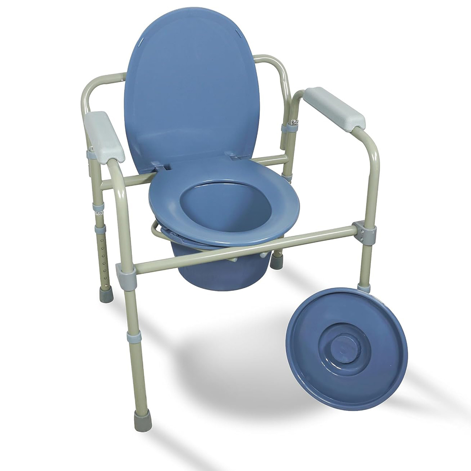 Chaise Percée Aidapt Vr252g, Chevet, Salle De Bain, Hauteur Réglable, Siège De Toilette Couvercle, Seau Percée, Pot De Chambre