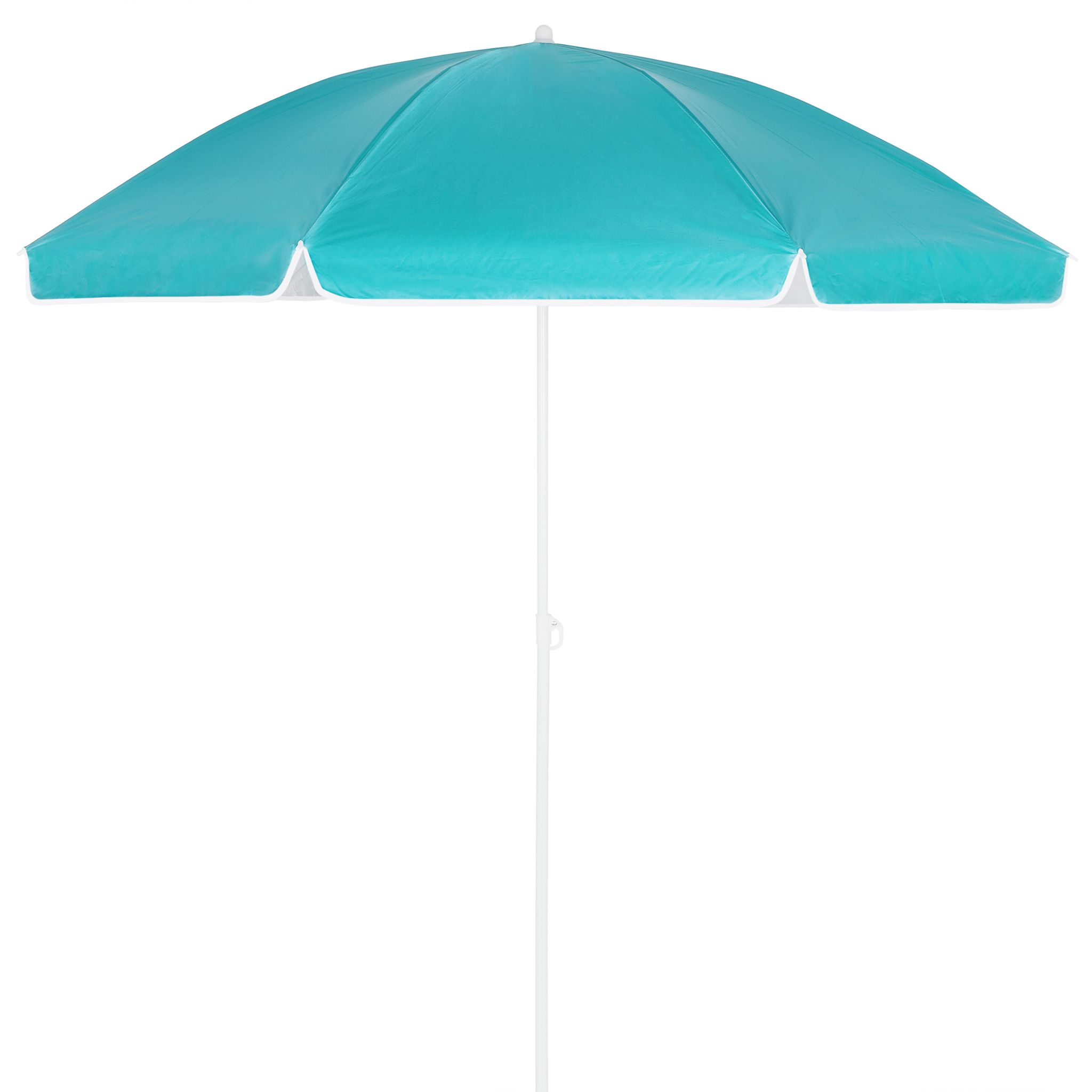 Kingsleeve® 180cm / 200cm Parasol Uv50+ Garden Parasol Uv Umbrella, Height Adjustable 1.8/2m Beach Umbrella With Tilt Function, Carry Bag & Ground