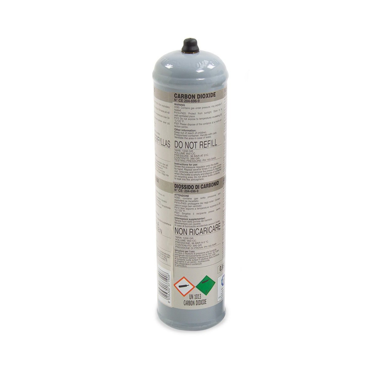 Oxyturbo Welding Co2 Gas 1 Kg Cylinder Wolf Single Bottle For Mig Welder Weld Single Use