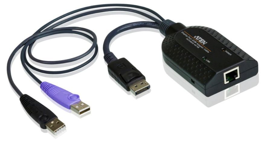 Aten Schwarz - Usb - Displayport Auf Cat5e/6 Kvm-Adapterkabel (Cpu-Modul), Ka7169-Ax