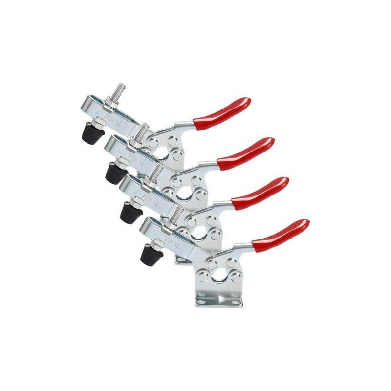 Pince à genouillère à maintien horizontal, capacité 90 kg, ouverture 85°, lot de 4
