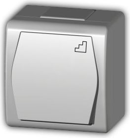 Elektroplast Hermes2 Treppenhausschalter Weiß Ip44 Łnt-2 1003-00