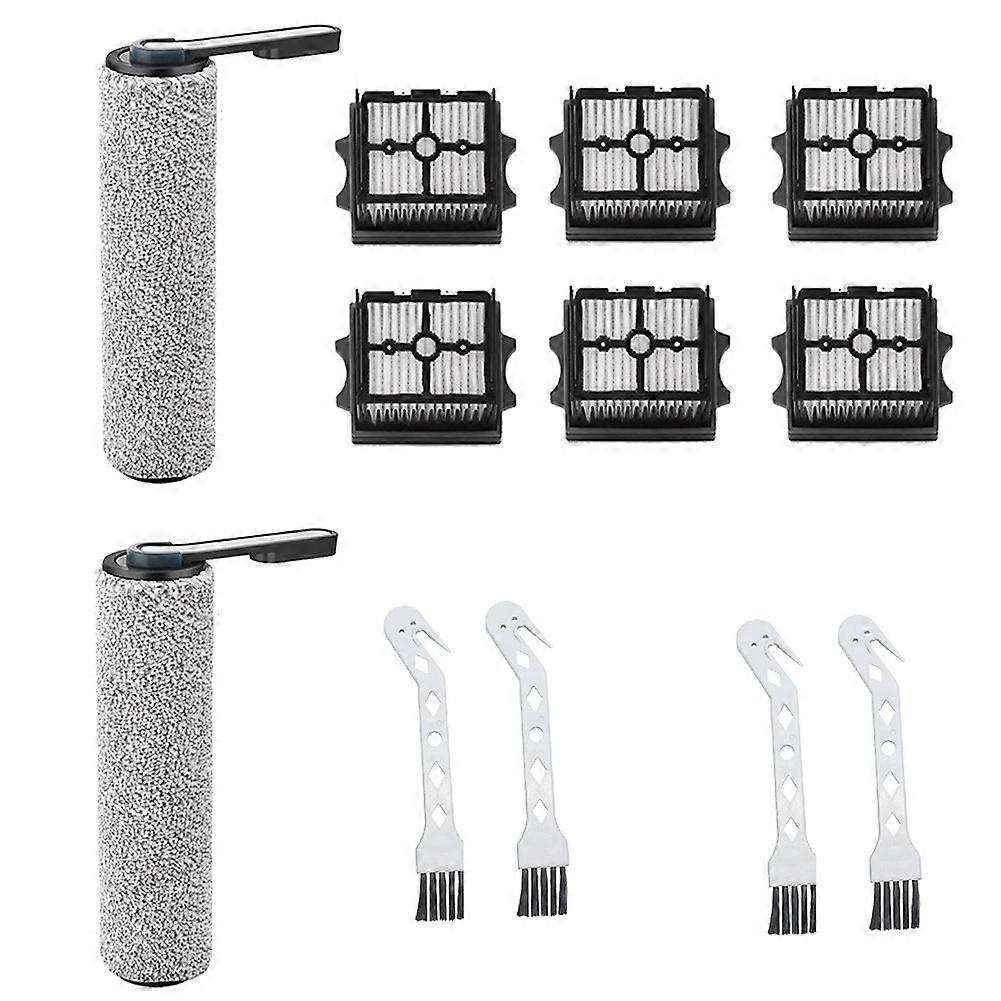 Kit de remplacement pour autolaveuse Tineco Steam 2.0 Pro Max, 2 rouleaux, 6 filtres, 4 brosses