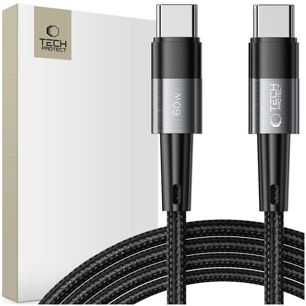 Tech-Protect UltraBoost USB-C USB-C PD 60W 3A 2m Cable - Grey - Bild 3