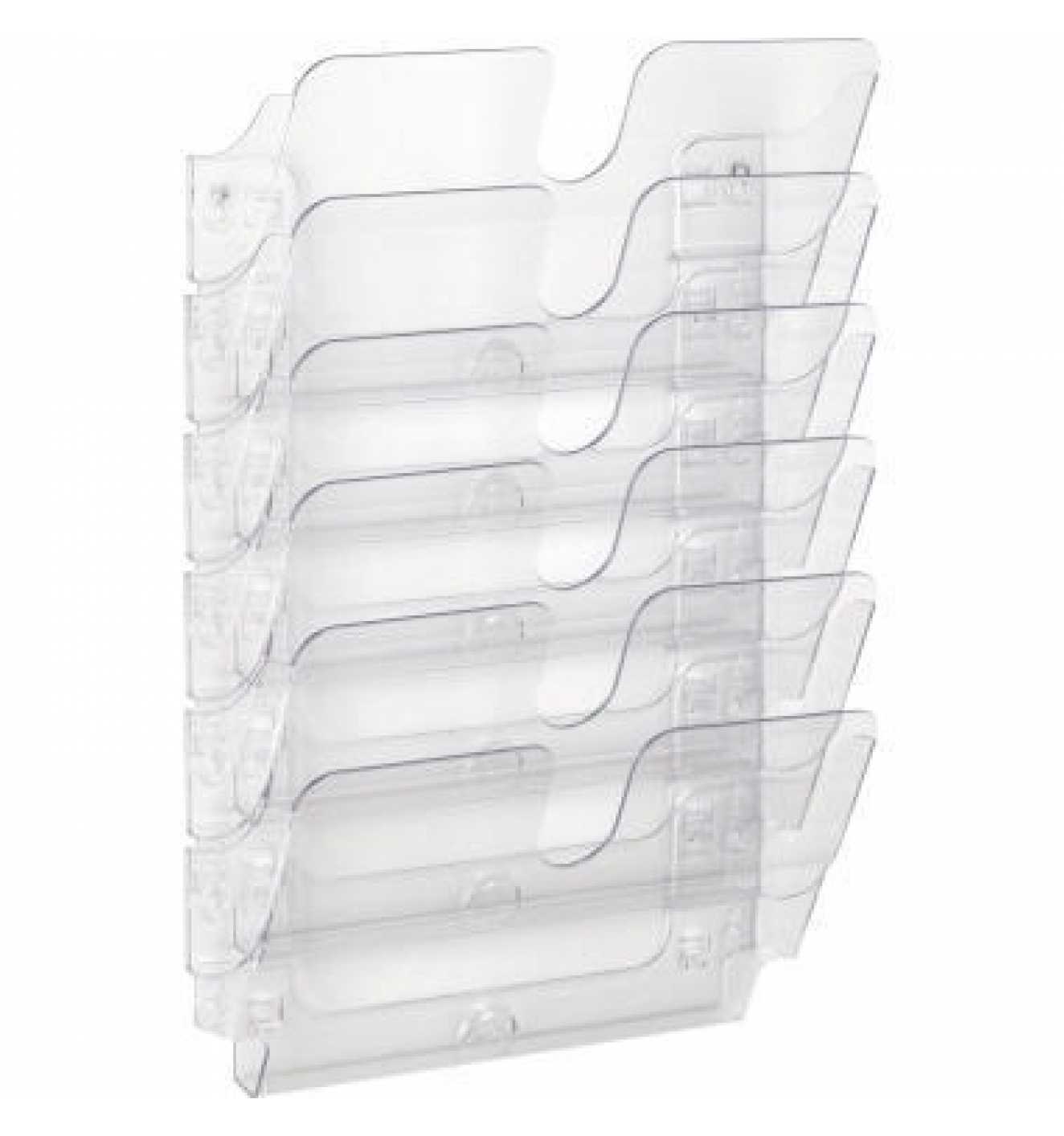 DURABLE FLEXIPLUS - Prospekthalter - Wandmontage - 6 Fächer - für A4 - transparent - Image 6
