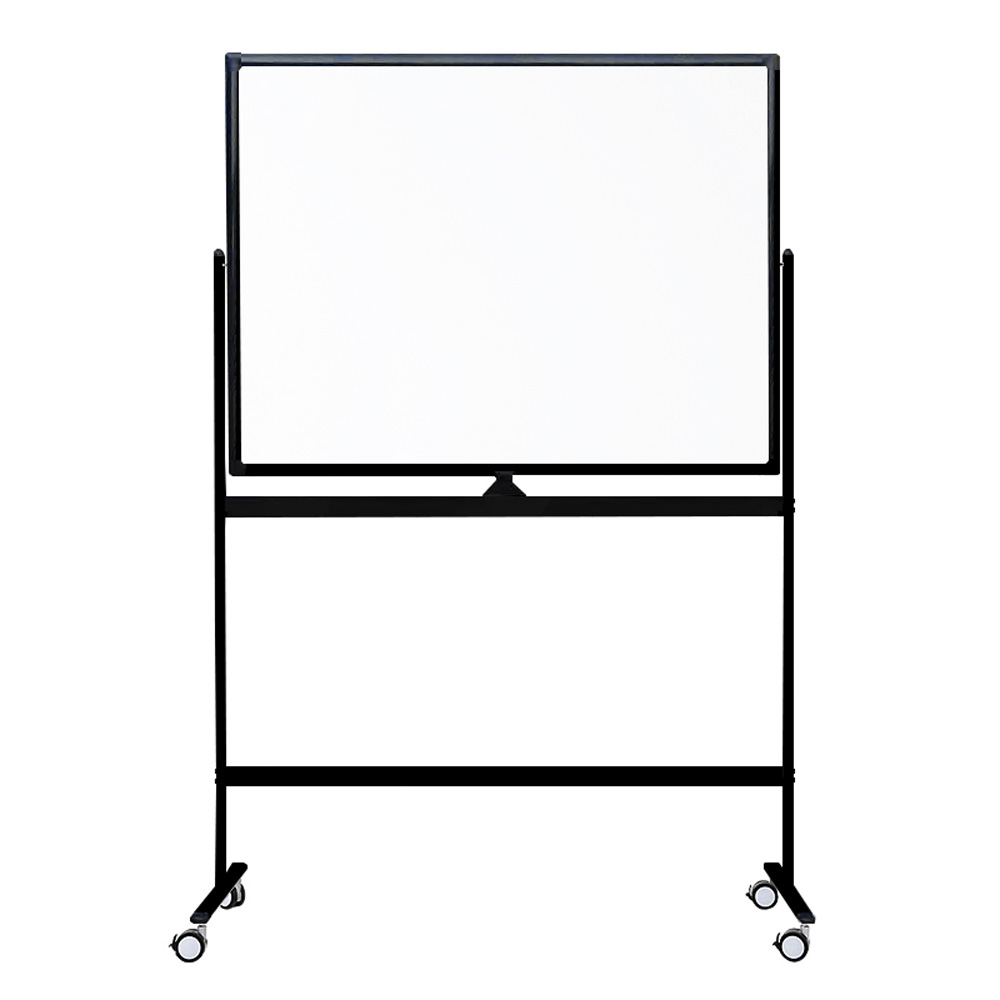 Vivol - Fahrbares Whiteboard 'color' - Schwarz - 90 X 120 Cm - Doppelseitig & Magnetisch