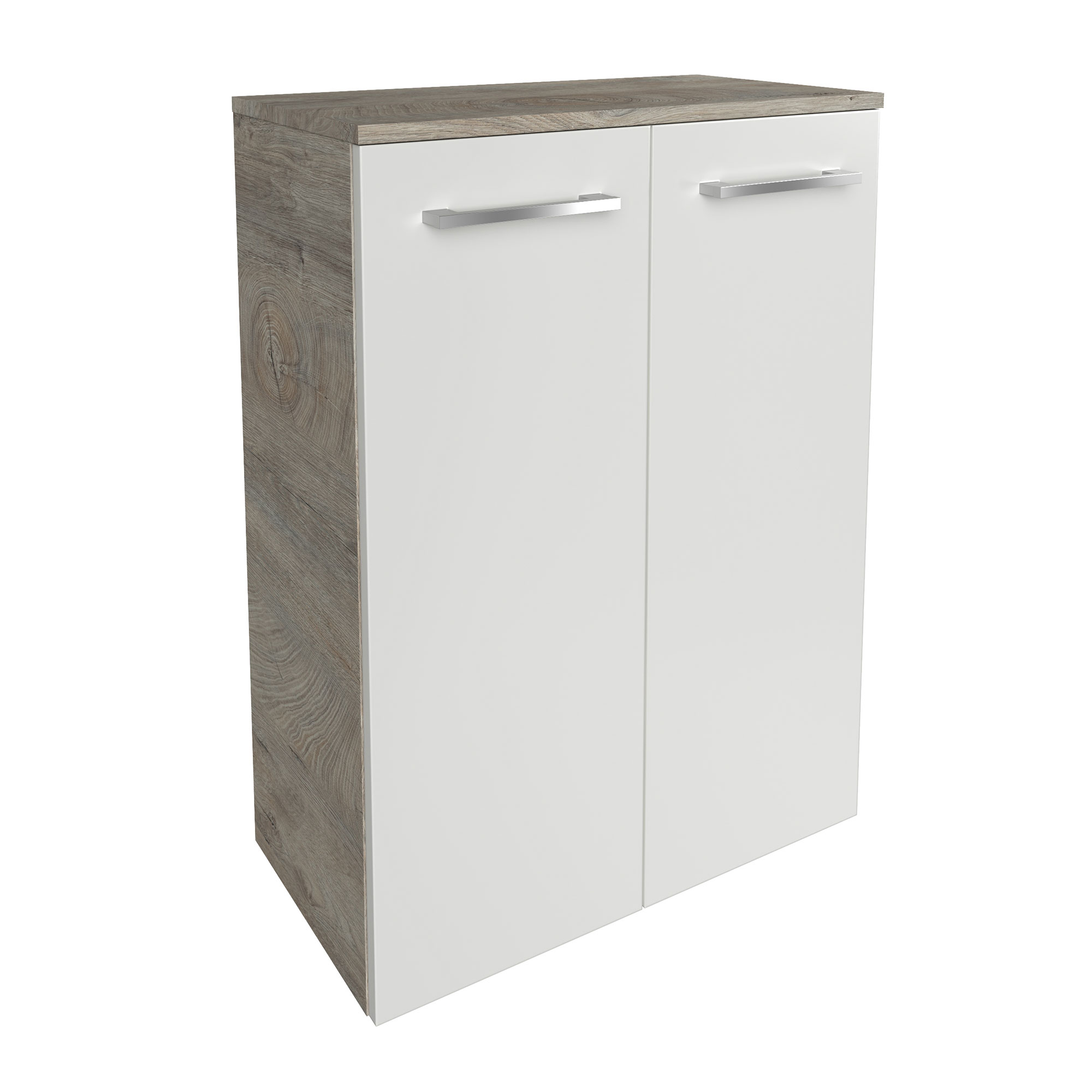 Fackelmann - B.style Doppel- Midischrank 60 Cm Korpusfarbe: Nature