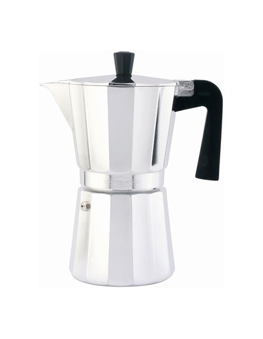 Oroley Grau Neue Vitro 6-Tassen-Kaffeemaschine Aus Aluminium Und Keramik