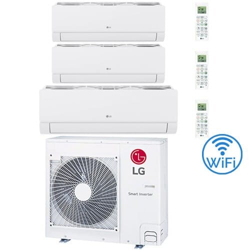 Climatizzatore Condizionatore Lg Dualcool Libero Smart R32 Wifi Trial Split Dual Inverter 9000 + 9000 + 18000 Btu Con U.e. Mu4r25 Classe A++/a+ Novità 2026