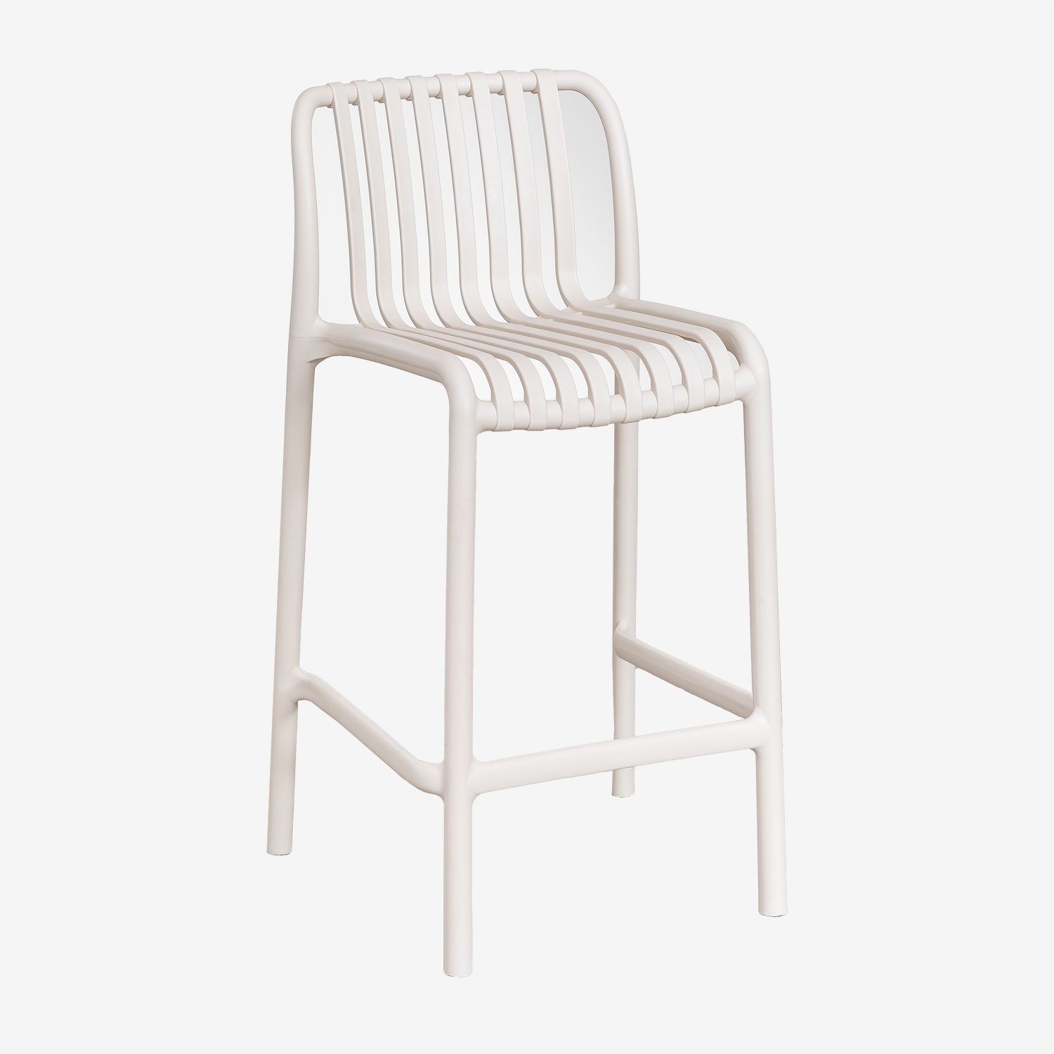 Sklum - Lot De 2 Tabourets Hauts Empilables Wendell En Polypropylène