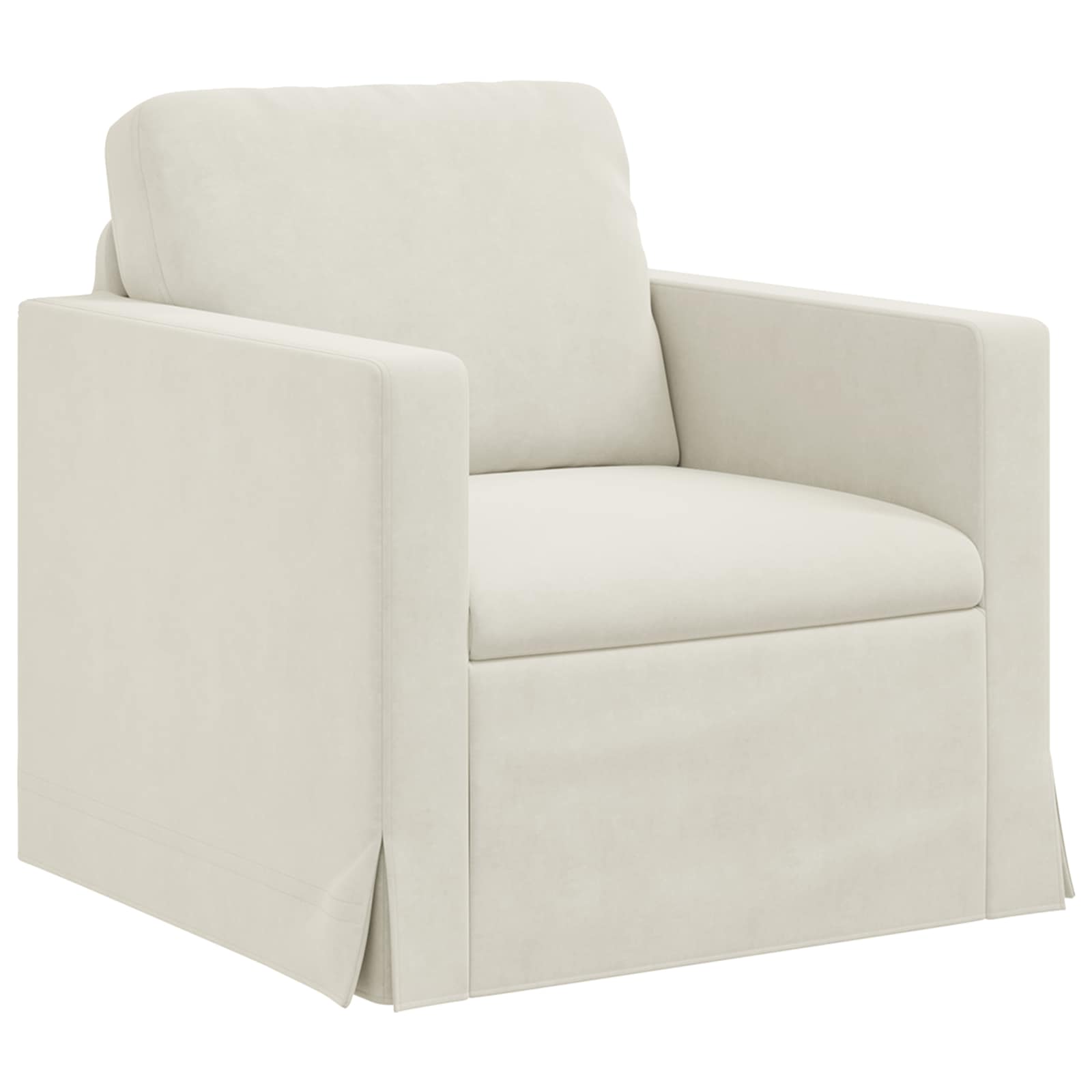 Sofa Cream 78 X 78 X 80 Cm Velvet Vidaxl