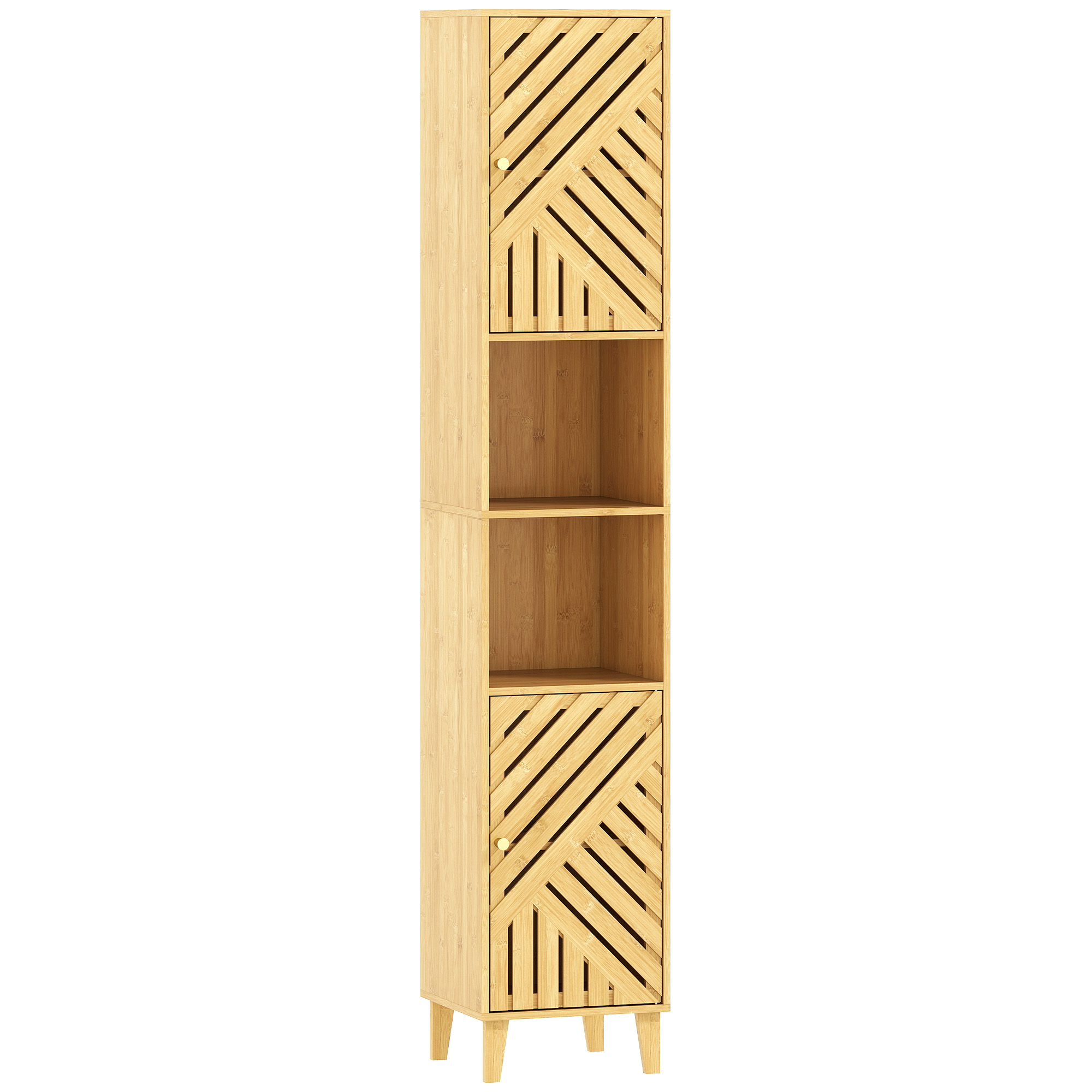 Armoire Colonne Bambou Salle De Bain