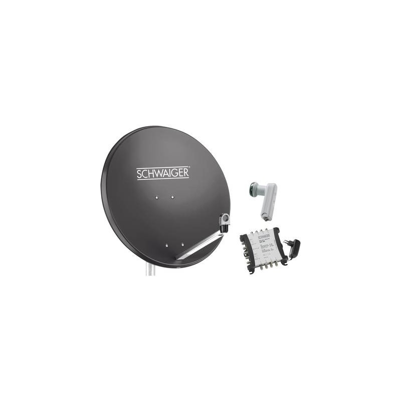 Schwaiger SPI9961SET6 système SAT anthracite 80 cm