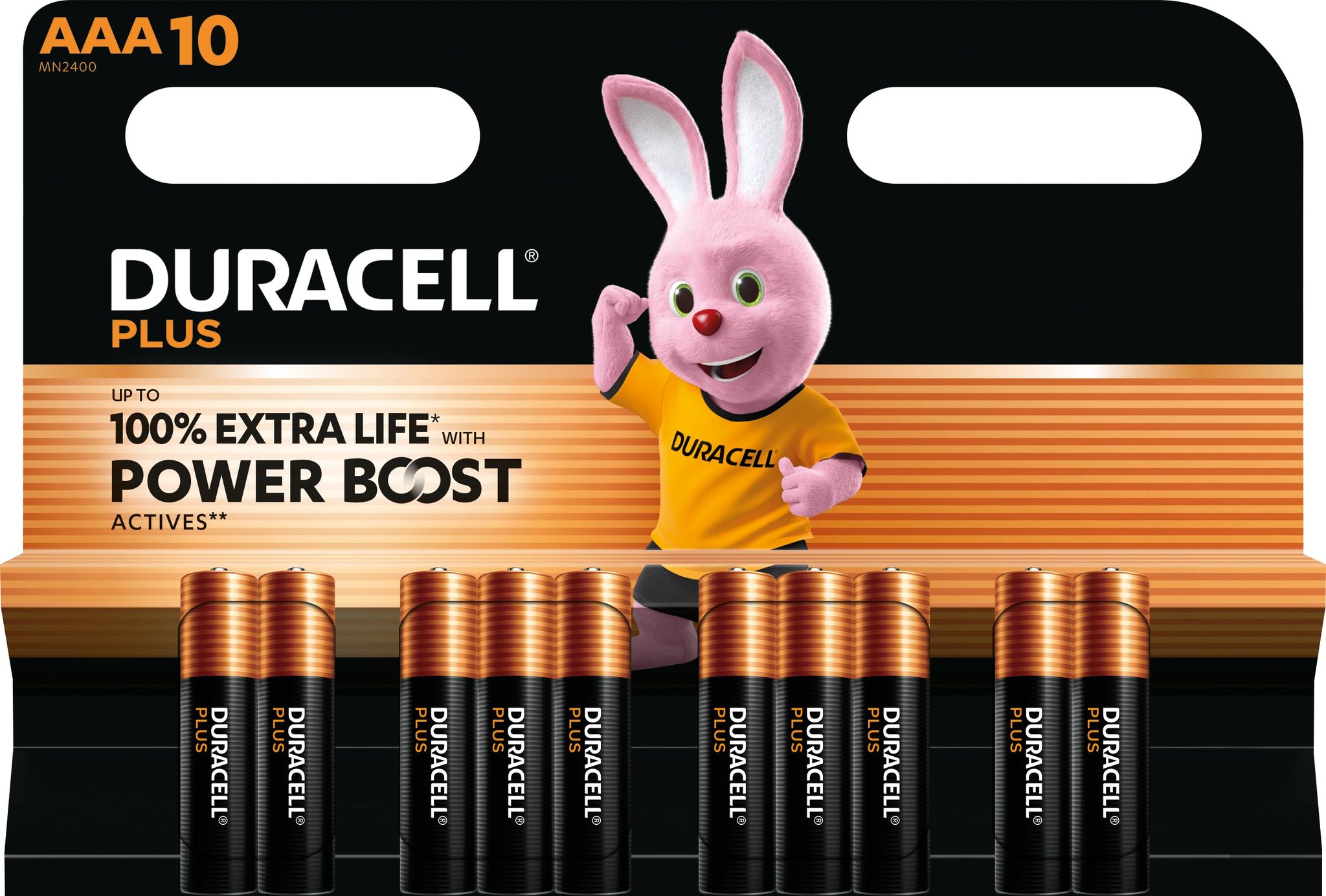 Duracell Plus Power Boost Micro (Aaa)-Batterie Alkali-Mangan 1.5 V 10 St.