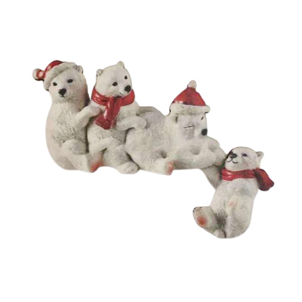 Punnyb Weihnachtstür Aus Holz Mit Weihnachtsmann- Und Rentierverzierung