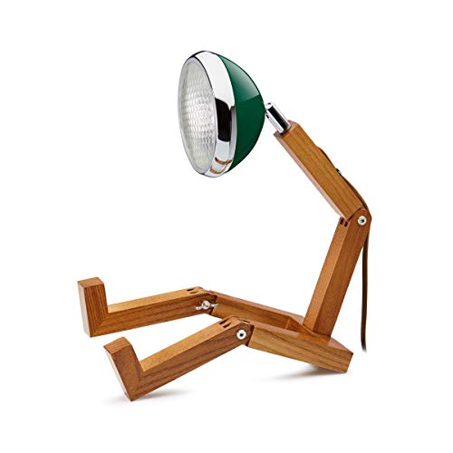 Mr Wattson Tischlampe 28cm alu/dunkelgrün Piffany Copenhagen MR. WATTSON - Wohnzimmer - Design - Holz - Einflammig