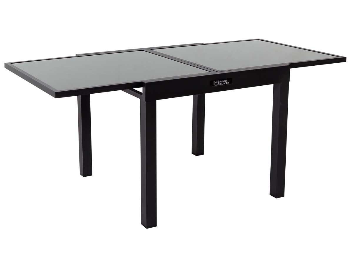 Habitat Et Jardin – Table De Jardin Extensible En Aluminium Et Verre